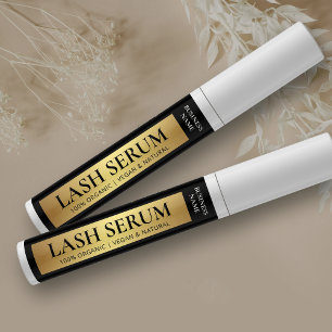 Black & Gold Lash Serum Mascara Cosmetic Tube