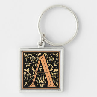Black & Gold Letter ‘A’ - Keychain