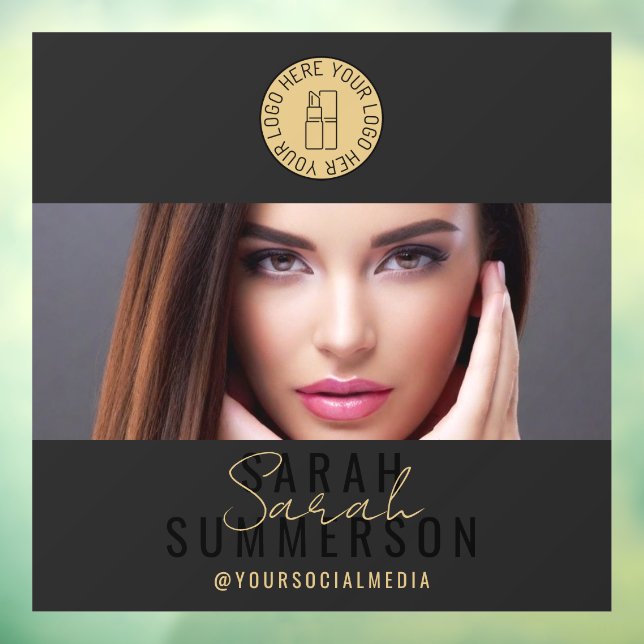 Black Gold Logo Social Media Makeup Studio (Sheet 3)