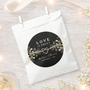 Black Gold Love Is Sweet Favour Bag