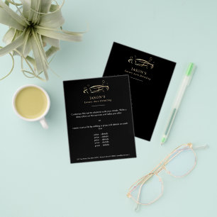 Black & Gold Luxury Auto Detailing Car Cleaning Flyer