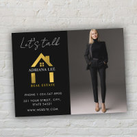 Black Gold Luxury Photo Real Estate House Logo