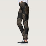 Black Gold Mandalas Pattern | Zen Boho Yoga Pants<br><div class="desc">Zen bohemian pattern yoga pants - Allover faux gold mandalas pattern on black for stylish yoga addicts.</div>