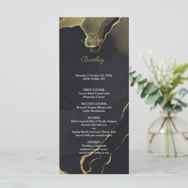 black & Gold Marble  program Programme (Standing Front)