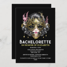 Black gold masquerade face mask elegant ladies