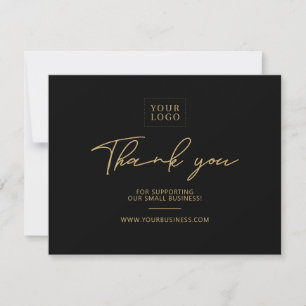 Black & Gold Modern Business Package Thank You