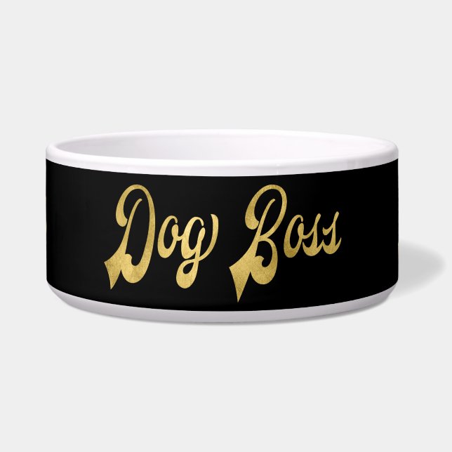 Black Gold Modern Dog Boss (Front)