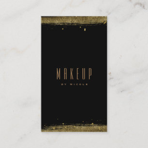 Black & Gold Modern Glamour Grunge Glam Chic Business Card