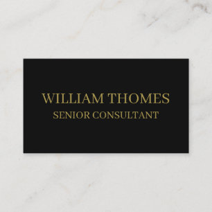 Black Gold Modern Luxury Branding Style Business Card