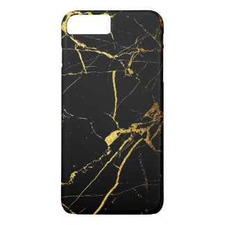 Black Gold Modern Marble Pattern Barely There Case-Mate iPhone Case