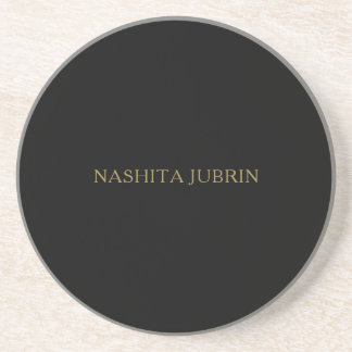Black Gold Modern Professional Trendy Design Coaster