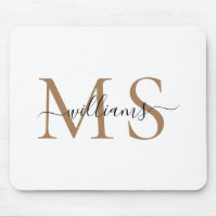 Black & Gold Monogram Name Wedding