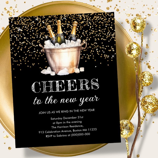 Black & Gold | New Year Budget Invitation (Creator Uploaded)