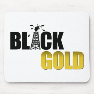 Black Gold Oil Mouse Pad