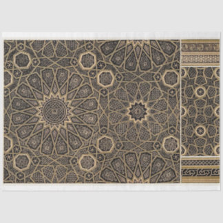 Black & Gold pattern decoupage paper
