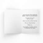 Black Gold, Personalised Graduation Cards for Him