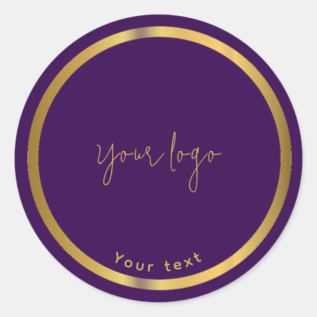 Black & gold premium chocolate business Sticker (Front)