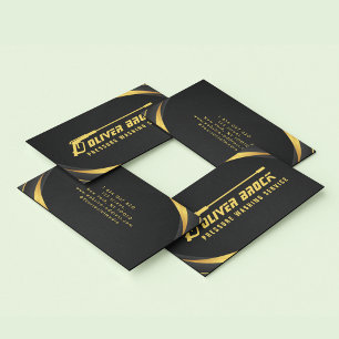 Black & Gold Pressure Washing  Business Card