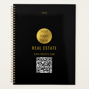 Black Gold Professional Real Estate Agent Business Planner