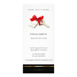 Black & Gold Real Estate Marketing Introduction Rack Card