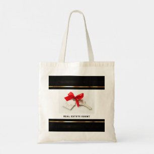 Black & Gold Real Estate Marketing Introduction Tote Bag