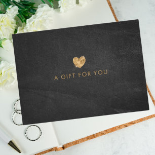 Black Gold Salon Store Business Gift Certificate