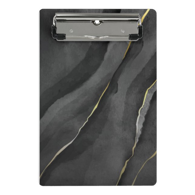 Black & Gold Self-Discover Mini Clipboard (Front)