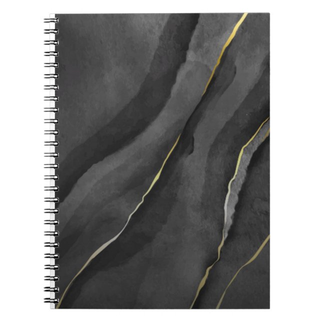 Black & Gold Self-Discover Notebook (Front)