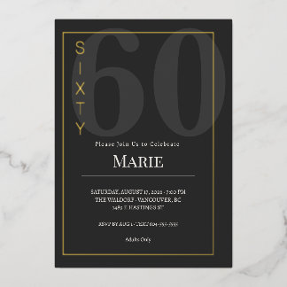 Black & Gold Sixty/60th Birthday Celebration