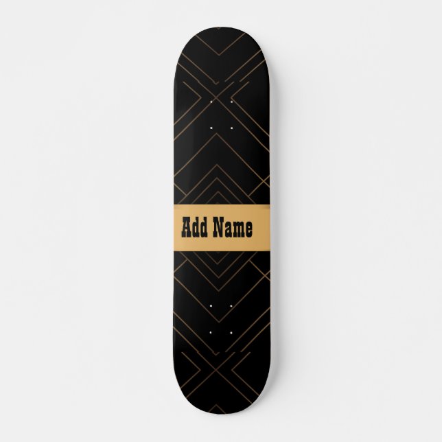 Black Gold Skateboard (Front)