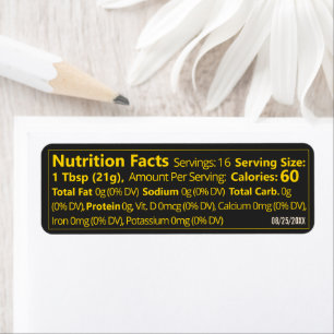 Black & Gold Small Honey Nutrition Facts