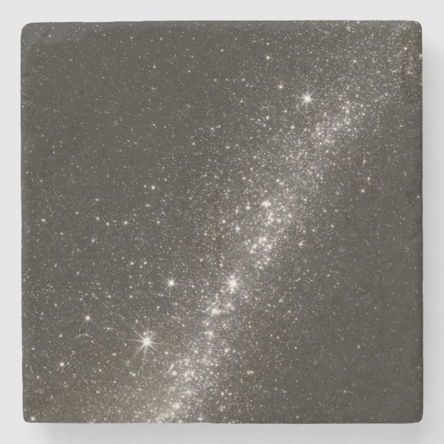 Black Gold Sparkle Stone Coaster (Front)