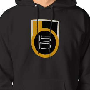 Black Gold Sports Streetwear ISD Logo Retro Hoodie