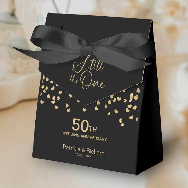 Black Gold Still The One Wedding Vow Renewal Favour Box (Creator Uploaded)