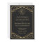 Black Gold Sun Moon Tarot Card Wedding Invitation