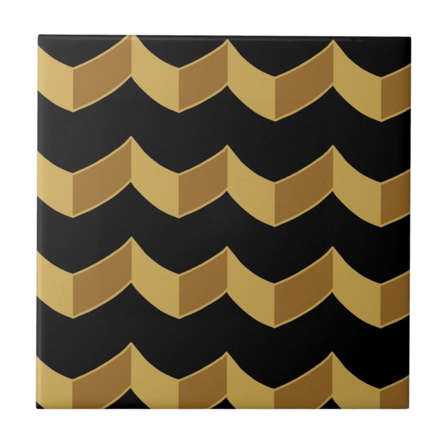 Black Gold Tile (Front)