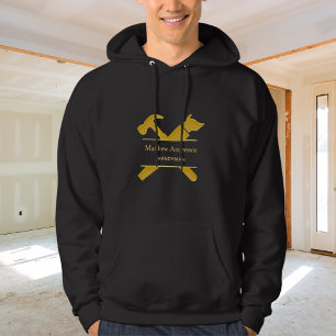 Black gold tools home repairs hoodie