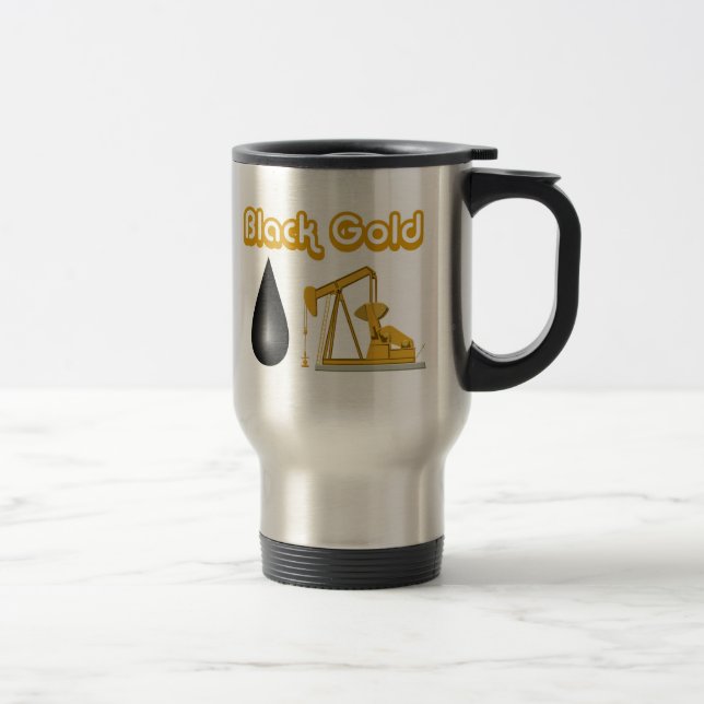 Black Gold Travel Mug (Right)