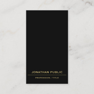 Black & Gold Upload Your Logo Here Custom QR Code Business Card