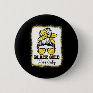 Black Gold Vibes Only Softll Shirt Women Leopard S 6 Cm Round Badge