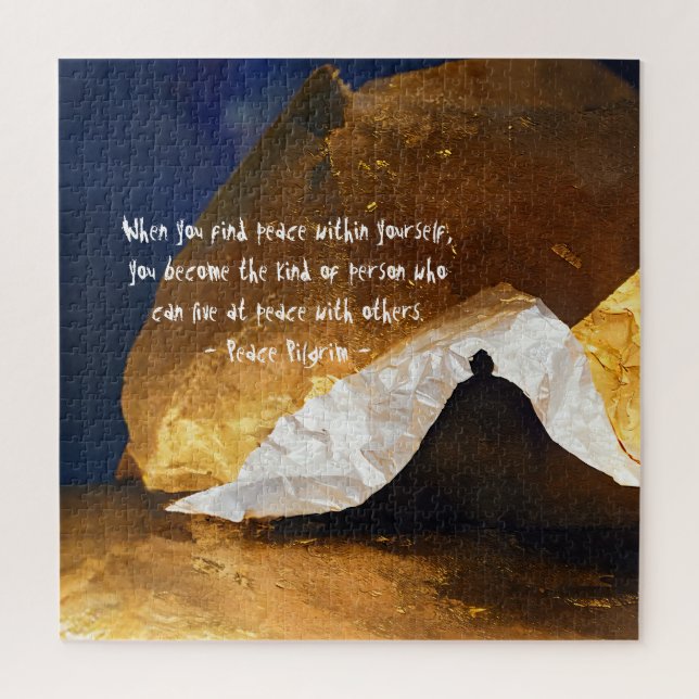 Black Gold Yoga Meditation Instructor Reiki Master Jigsaw Puzzle (Vertical)