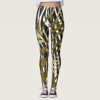 Black & Gold Zebra Print Safari Chic Glamour