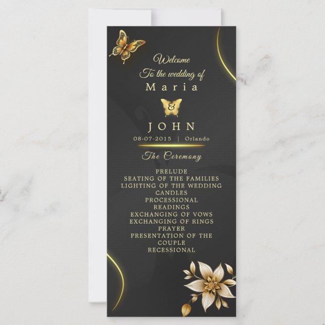 Black Golden butterfly program (Front)