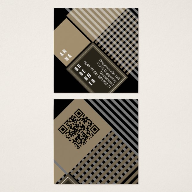 Black Golden | Modern Minimal Graphic Design (Front & Back)