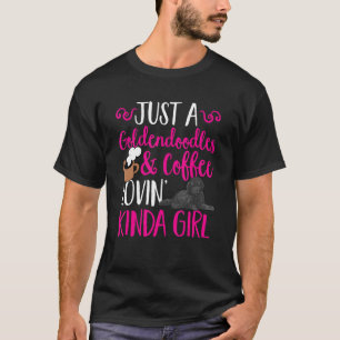 Black Goldendoodle Coffee Dood Doodle Mum T-Shirt