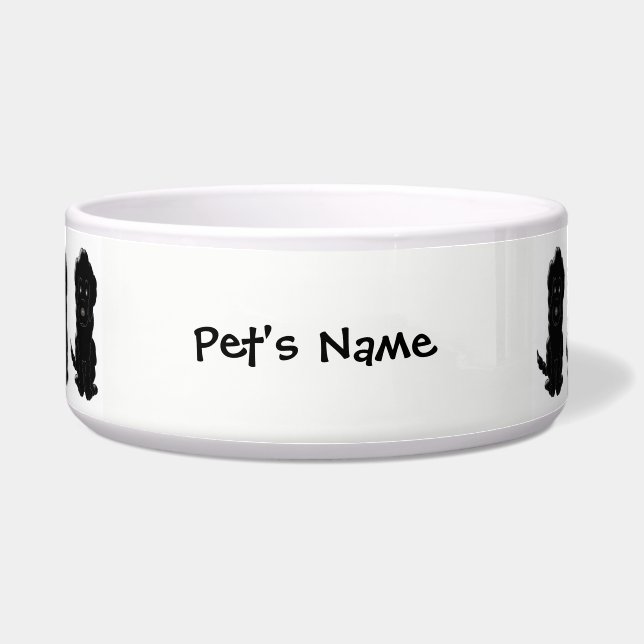Black Goldendoodle Dog Design (Front)
