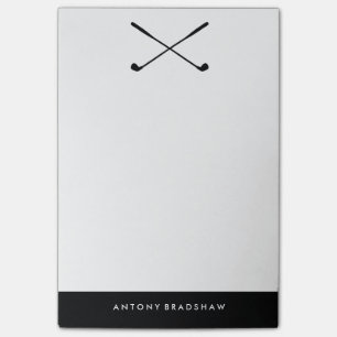 Black Golf Clubs Post-it Notes