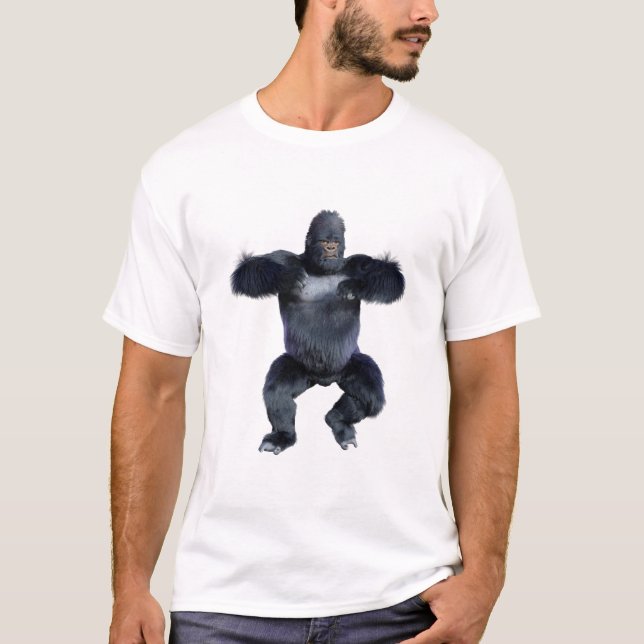 Black Gorilla Ape T-Shirt (Front)