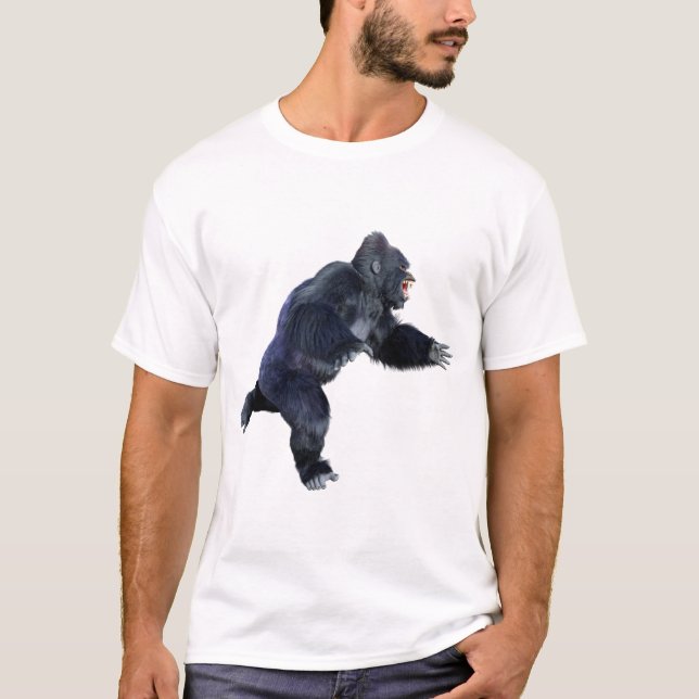 Black Gorilla Ape T-Shirt (Front)