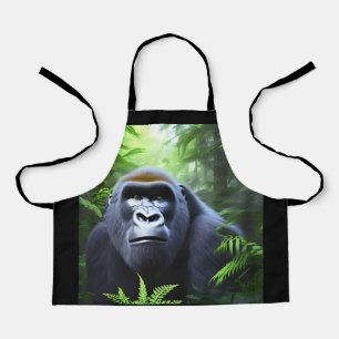Black Gorilla, Kids Full Print Apron